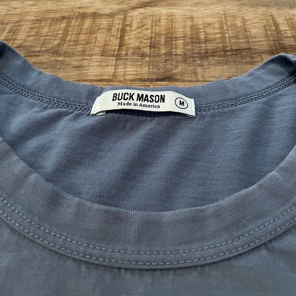 Buck Mason Slub Curved Hem Tee - Picture 4 of 7
